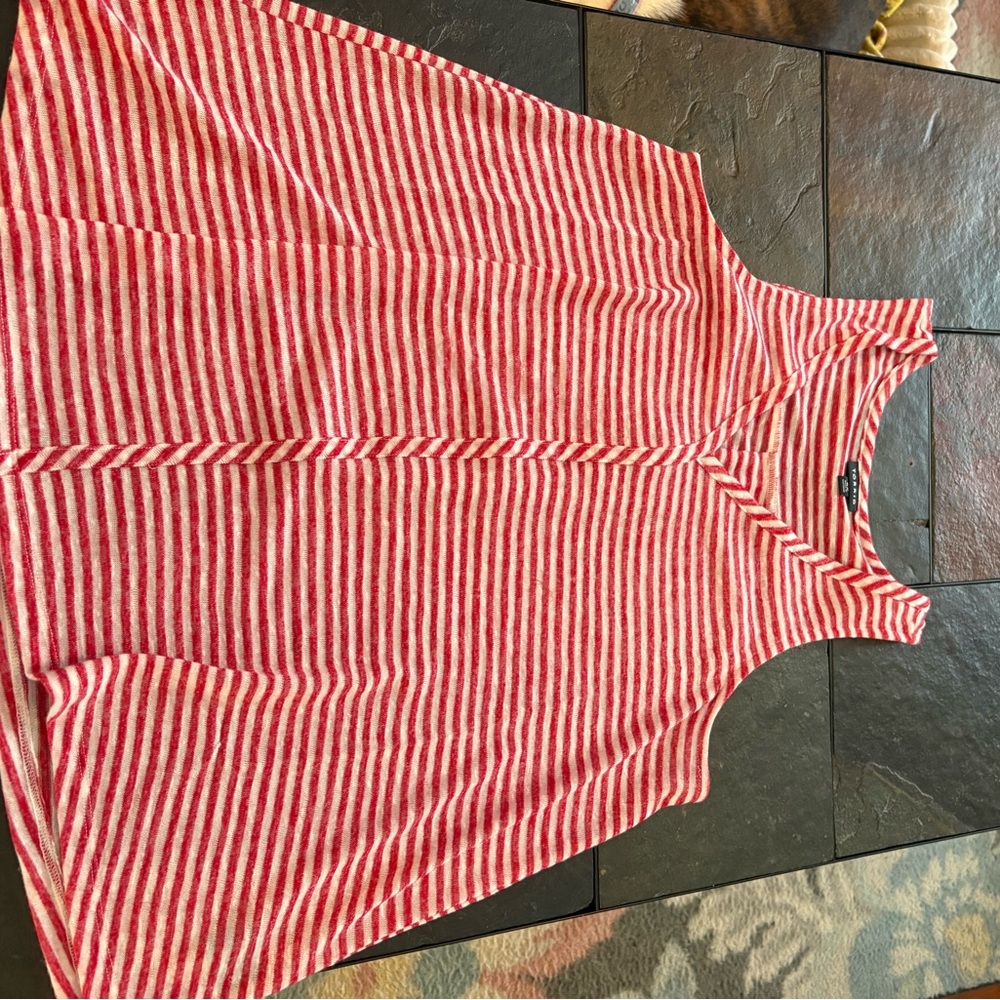 Torrid Red and White Striped Top